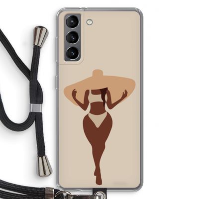 Let's get salty: Samsung Galaxy S21 Transparant Hoesje met koord