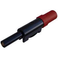 SKS Hirschmann SLS 20 B Laboratoriumstekker Stekker, recht Stift-Ø: 4 mm Rood 1 stuk(s)