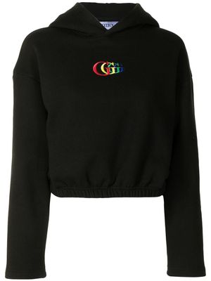 goodboy hoodie crop à logo brodé - Noir