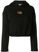 goodboy hoodie crop à logo brodé - Noir