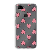 Ondersteboven verliefd: Google Pixel 3a Transparant Hoesje