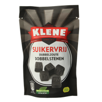 Dubbelzout dobbelstenen suikervrij zakje 110 Gram