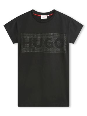 HUGO KIDS t-shirt à détails de clous - Noir