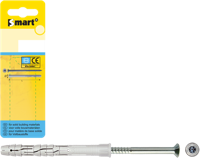 Pgb-Europe smart | raamkozijnplug vk pa+schroef ø 10x120 nzn sm0rptn01100120h