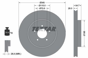 Remschijf 92177105