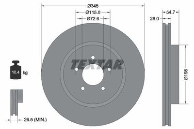 Remschijf 92177105
