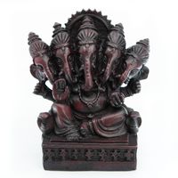 Beeld Ganesha met Vijf Hoofden (13 cm) - thumbnail
