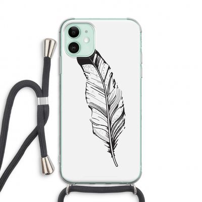 Pluim: iPhone 11 Transparant Hoesje met koord