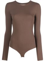 Maison Margiela body à coutures signature - Marron