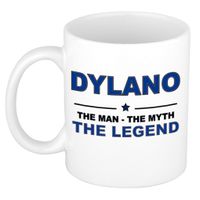 Dylano The man, The myth the legend cadeau koffie mok / thee beker 300 ml Dylano The man, The myth the legend cadeau koffie mok / thee beker 300 ml