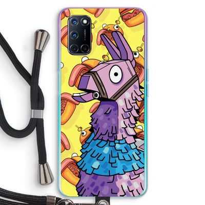 Loot Burger: Oppo A52 Transparant Hoesje met koord