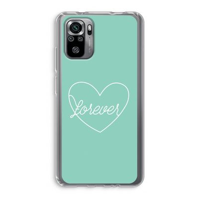 Forever heart pastel: Xiaomi Redmi Note 10S Transparant Hoesje