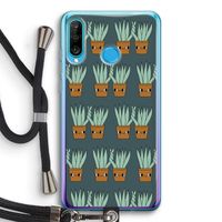 Sansevieria: Huawei P30 Lite Transparant Hoesje met koord