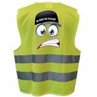 Vrijgezellen team / feest hesje - geel - reflecterende strepen - voor volwassenen