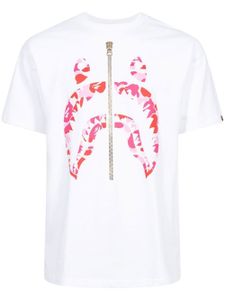 A BATHING APE® t-shirt ABC Camo Shark - Blanc