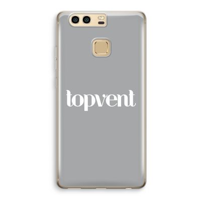 Topvent Grijs Wit: Huawei P9 Transparant Hoesje