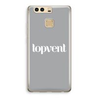 Topvent Grijs Wit: Huawei P9 Transparant Hoesje