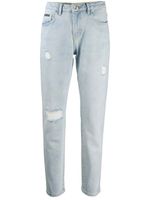 Philipp Plein jean droit à effet usé - Bleu - thumbnail