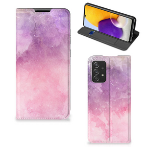 Bookcase Samsung Galaxy A72 (5G/4G) Pink Purple Paint