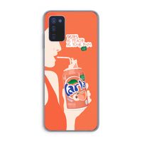 Peach please!: Samsung Galaxy A03s Transparant Hoesje