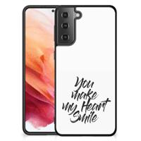 Samsung Galaxy S21 | Telefoon Hoesje | met tekst Heart Smile
