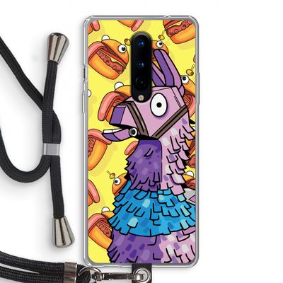 Loot Burger: OnePlus 8 Transparant Hoesje met koord
