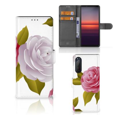 Sony Xperia 5II Hoesje Roses | Portemonnee hoesje
