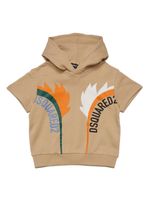 DSQUARED2 KIDS hoodie en coton à logo imprimé - Tons neutres