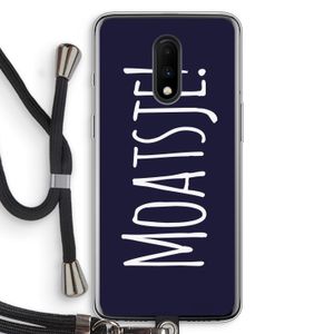 Moatsje!: OnePlus 7 Transparant Hoesje met koord
