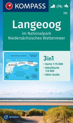 Wandelkaart 731 Langeoog | Kompass