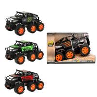 Cars & Trucks frictie monstertruck met 6 wielen Cars & Trucks frictie monstertruck met 6 wielen