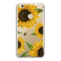 Sunflower and bees: Huawei Ascend P8 Lite (2017) Transparant Hoesje