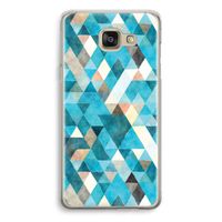Gekleurde driehoekjes blauw: Samsung Galaxy A5 (2016) Transparant Hoesje