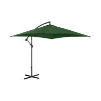Zweefzweefparasol - groen - rechthoekig - 250 x 250 cm - kantelbaar