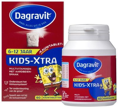 Dagravit Multi kids-xtra 6-12 jaar (60 Kauwtab)