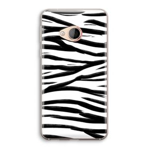 Zebra pattern: HTC U Play Transparant Hoesje