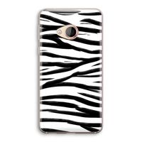 Zebra pattern: HTC U Play Transparant Hoesje