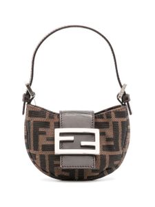 Fendi Pre-Owned sac porté épaule Zucca FF (années 1990-2000) - Noir