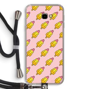 Waterijsjes: Samsung Galaxy J4 Plus Transparant Hoesje met koord