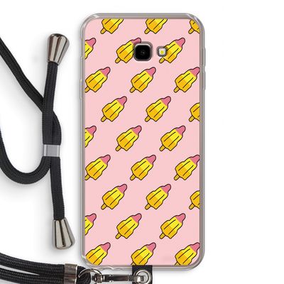 Waterijsjes: Samsung Galaxy J4 Plus Transparant Hoesje met koord