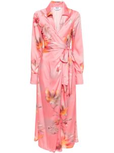 MSGM robe-portefeuille à imprimé abstrait - Rose