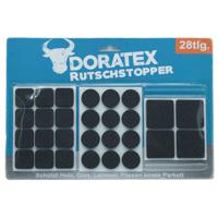 Doratex Meubelvilt - 28-delig - zwart - zelfklevend - antislip - vloerbeschermers