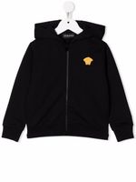 Versace Kids hoodie zippé à imprimé Medusa - Noir