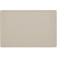 Zeller placemats lederlook - 1x - 45 x 30 cm - creme wit - vegan leer - tafel onderleggers