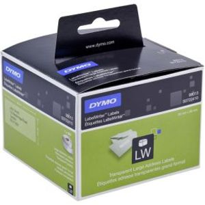 Dymo adres-etiketten groot 36 x 89 mm transp. 260 st. 99013