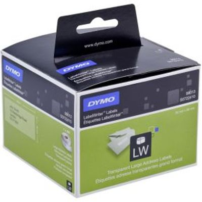 Dymo adres-etiketten groot 36 x 89 mm transp. 260 st. 99013