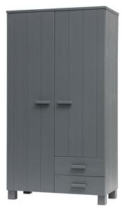 WOOOD Kledingkast 'Dennis', kleur Steel grey