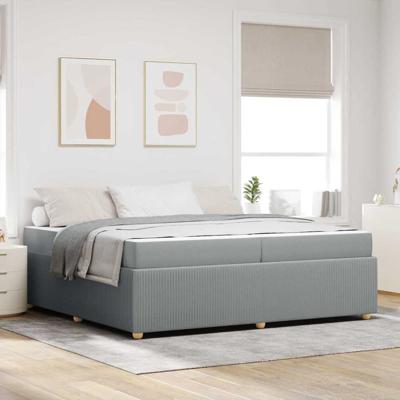 Bedframe Anders Lichtgrijs 200 x 200 cm Stof