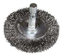Hikoki accessoires Rondborstel 75X0.3 Met 1/4"Zeskant Stift Met Gegolfd Staaldraad - 751320