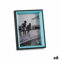 Fotolijsten Kristal Zwart Blauw Hout MDF (6 Stuks) (3 x 20 x 15 cm)